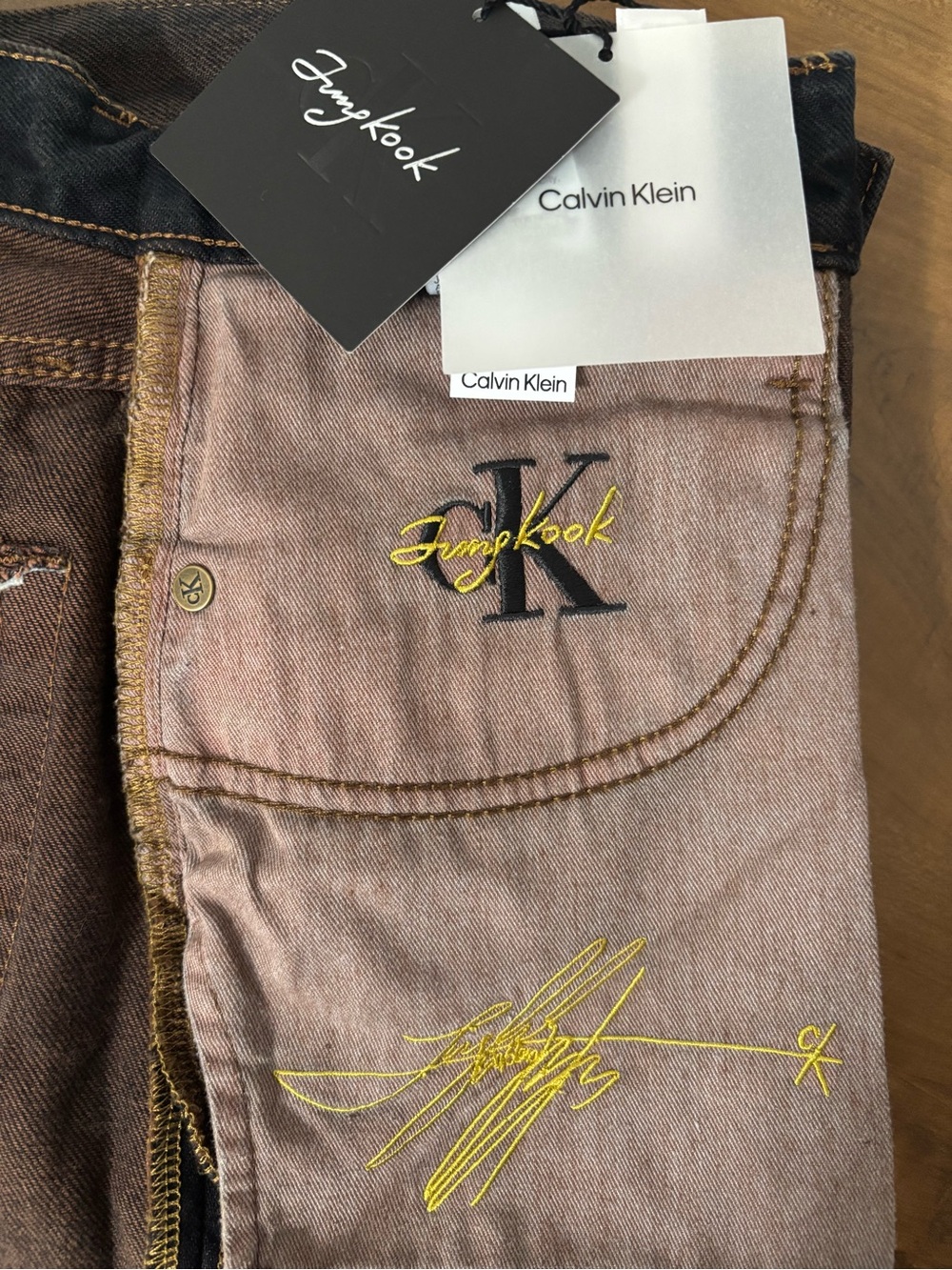 Jungkook Calvin Klein CKJK (25 Size) Jeans Denim Pants BTS